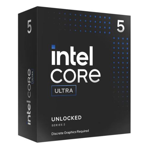 Intel Core Ultra 5 245KF CPU, 1851, 5.2GHz Turbo, 14-Core, 125W (159W Turbo), 24MB Cache, Unlocked, Arrow Lake, No Graphics, NO HEATSINK/FAN Intel Core Ultra 5 245KF CPU, 1851, 5.2GHz Turbo, 14-Core, 125W (159W Turbo), 24MB Cache, Unlocked, Arrow Lake, No Graphics, NO HEATSINK/FAN
